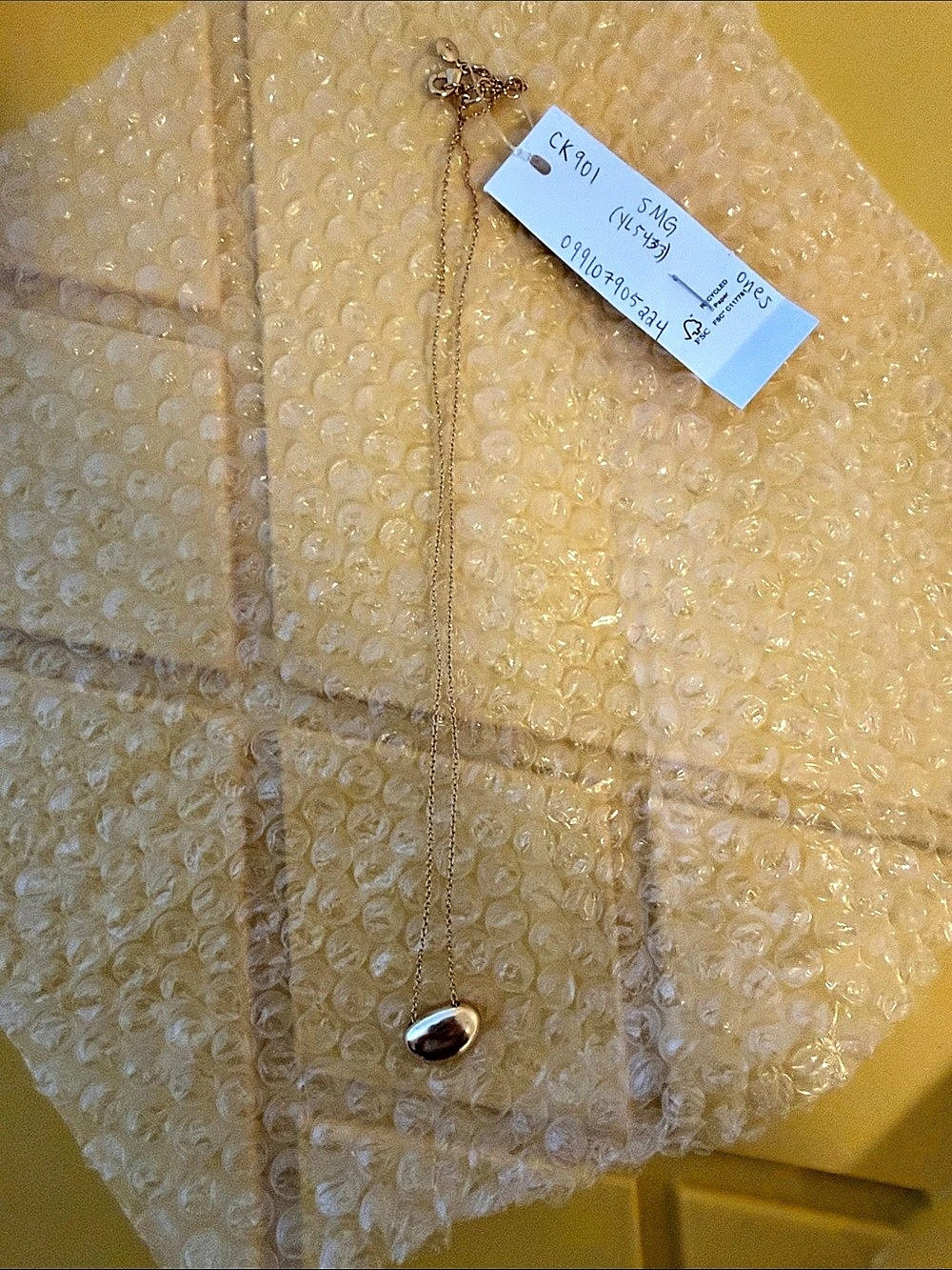 J.Crew Gold-Tone Organic Pebble Pendant Necklace Pendant Necklace